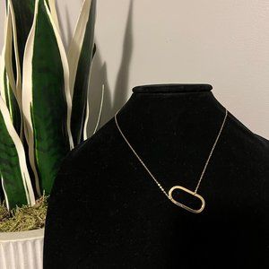 Sideways Initial Necklace (O)